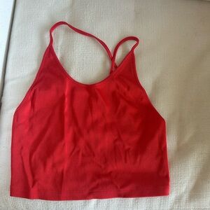 Bally red crop top